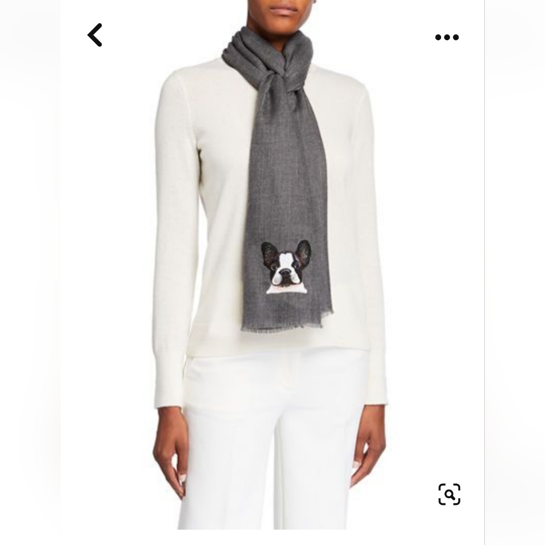 Janavi Frenchie Cashmere Scarf Made In India New